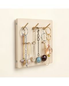 Wall Jewelry Organizer With Unique Jewelry Hanger Design For Necklace Rack (synthetic illustration; no displayed measurements)