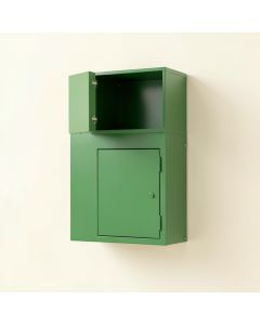 Dune Bluff Wall-Mounted Entry Cabinet - Green (synthetic illustration; no displayed measurements)