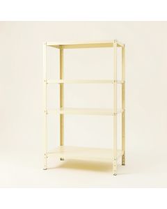Aspen Bend Empty Seed-Starting Shelving Unit Without Lights - Ivory (synthetic illustration; no displayed measurements)