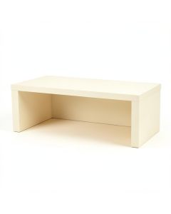 Laurel Canyon Desktop Monitor Riser - Ivory (synthetic illustration; no displayed measurements)
