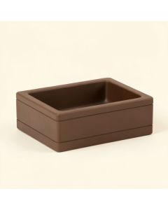 Tulum 35 '' Single Bathroom Vanity Base Only In Brown (synthetic illustration; no displayed measurements)
