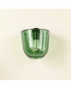 Hill Brook Wall Sconce Mounted On A Plain Wall - Green (synthetic illustration; no displayed measurements)