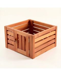 Sage Brook Empty Furniture-Style Pet Crate - Terracotta (synthetic illustration; no displayed measurements)