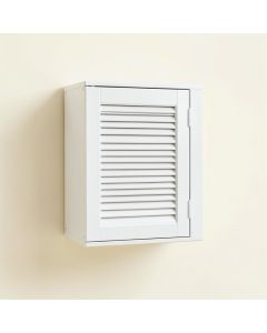 Clay Crossing Wall-Mounted Laundry Cabinet - White (synthetic illustration; no displayed measurements)