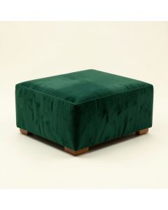 Syrine 19 '' Wide Velvet Rectangle Ottoman (synthetic illustration; no displayed measurements)