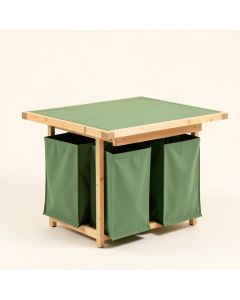 Holly Arc Laundry Sorting Station With Plain Removable Bags (synthetic illustration; no displayed measurements)