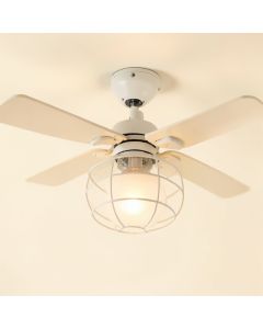 Coven 5 - Blade Caged Ceiling Fan Light Kit Included (synthetic illustration; no displayed measurements)