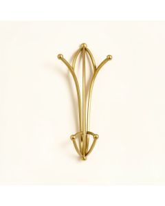 Golden Metal Wall Decor (synthetic illustration; no displayed measurements)