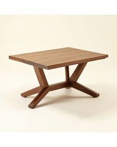 Eldridge Cross Legs Coffee Table (synthetic illustration; no displayed measurements)
