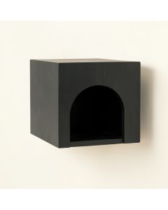 Meadow Brook Wall-Mounted Cat Perch - Black (synthetic illustration; no displayed measurements)
