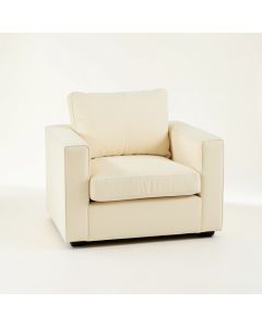 Moss Falls Upholstered Armchair - Cream (synthetic illustration; no displayed measurements)