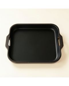 Meadow Arc Serving Tray - Black (synthetic illustration; no displayed measurements)