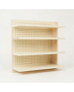 Alder Bluff Empty Wall-Mounted Tool Organizer Panel - Cream (synthetic illustration; no displayed measurements)