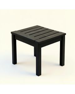 Sage Arc Compact Balcony Table - Black (synthetic illustration; no displayed measurements)