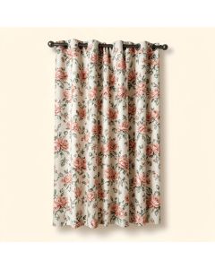 Affric Lined And Interlined Floral Room Darkening Grommet Single Curtain Panel (synthetic illustration; no displayed measurements)