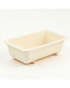 Hill Crest Empty Railing Planter With Integral Brackets - Ivory (synthetic illustration; no displayed measurements)