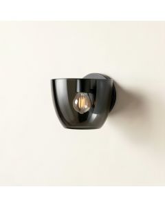 Cedar Dell Wall Sconce Mounted On A Plain Wall - Black (synthetic illustration; no displayed measurements)