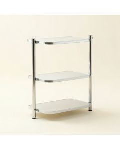 Coyle 12.6 '' W X 60 '' H X 11 '' D Free-Standing Bathroom Shelf (synthetic illustration; no displayed measurements)