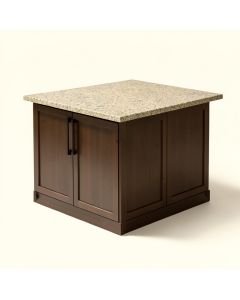 Jax Kitchen Island With Granite Top (synthetic illustration; no displayed measurements)