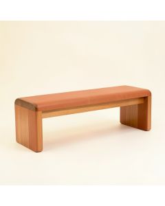 Rowan Bend Indoor Bench - Terracotta (synthetic illustration; no displayed measurements)