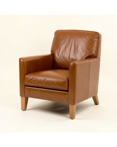 Kato 29.5 '' Wide Top Grain Leather Armchair (synthetic illustration; no displayed measurements)