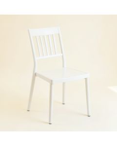 Flint Field Dining Chair - White (synthetic illustration; no displayed measurements)