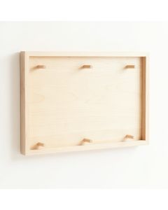 Dune Edge Empty Wall-Mounted Tool Organizer Panel - Ivory (synthetic illustration; no displayed measurements)