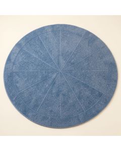 River Bridge Round Area Rug - Blue (synthetic illustration; no displayed measurements)