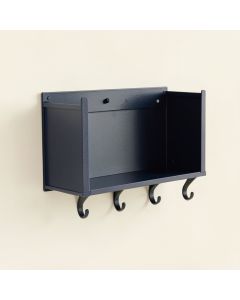 Slate Bluff Wall-Mounted Entryway Organizer Shelf - Navy (synthetic illustration; no displayed measurements)