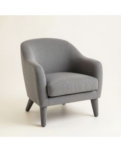 Pine Branch Upholstered Armchair - Gray (synthetic illustration; no displayed measurements)