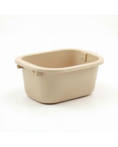 Brook Bend Empty Railing Planter With Integral Brackets - Beige (synthetic illustration; no displayed measurements)