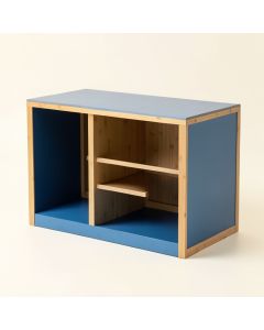 Oak Bridge Empty Countertop Canister Rack - Blue (synthetic illustration; no displayed measurements)