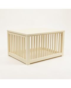 Heath Dell Empty Furniture-Style Pet Crate - Cream (synthetic illustration; no displayed measurements)
