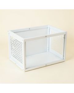 Elm Bend Empty Furniture-Style Pet Crate - White (synthetic illustration; no displayed measurements)