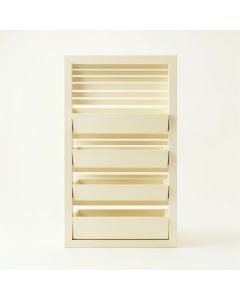 Alder Crest Empty Vertical Garden Frame - Ivory (synthetic illustration; no displayed measurements)