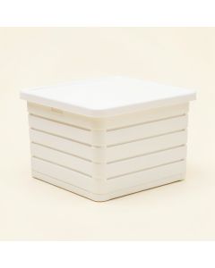 Summit Dale Closed Outdoor Storage Box - White (synthetic illustration; no displayed measurements)