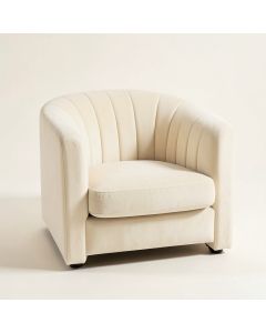 Sage Dale Upholstered Armchair - Cream (synthetic illustration; no displayed measurements)