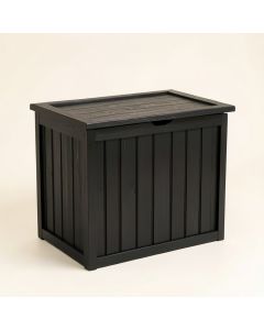 Flint Dale Closed Outdoor Storage Box - Black (synthetic illustration; no displayed measurements)