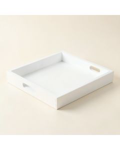 Rowan Arc Serving Tray - White (synthetic illustration; no displayed measurements)