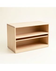 Ridge Bluff Low Bookcase - Beige (synthetic illustration; no displayed measurements)