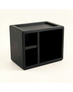 Fern Arc Low Toy Storage Unit - Black (synthetic illustration; no displayed measurements)