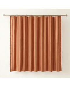 Ridge Dale Shower Curtain Hanging Flat From A Plain Rod - Terracotta (synthetic illustration; no displayed measurements)