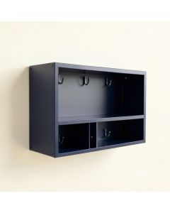 Moss Canyon Wall-Mounted Entryway Organizer Shelf - Navy (synthetic illustration; no displayed measurements)