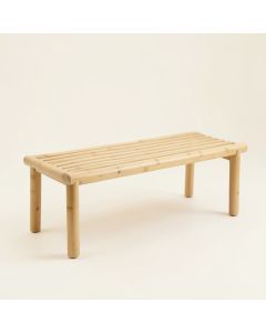 Ridge Bridge Indoor Bench - Beige (synthetic illustration; no displayed measurements)
