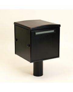 Street Safe Rear Access Locking Post Mounted Mailbox (synthetic illustration; no displayed measurements)