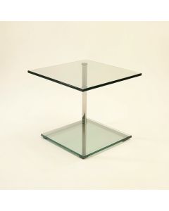 Bancroft Glass Top End Table (synthetic illustration; no displayed measurements)