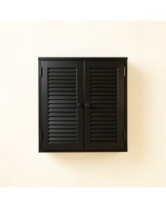 Harbor Crest Wall-Mounted Laundry Cabinet - Black (synthetic illustration; no displayed measurements)