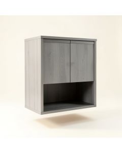 Shore Bridge Wall-Mounted Laundry Cabinet - Gray (synthetic illustration; no displayed measurements)