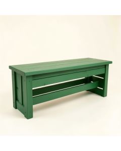 Brook Branch Narrow Outdoor Storage Bench - Green (synthetic illustration; no displayed measurements)