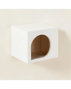 Pine Crest Wall-Mounted Cat Perch - White (synthetic illustration; no displayed measurements)